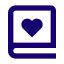 book-heart icon